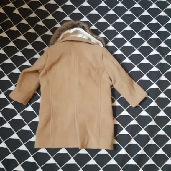 FORCUTIES BABY BOY CAMEL WOOL COAT, SIZE 12-18 MONTHS